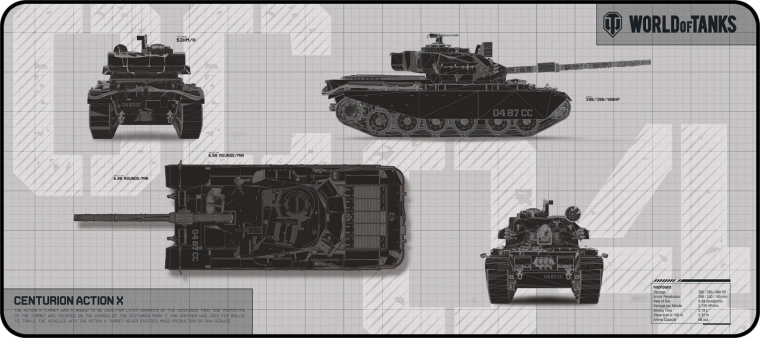 Igralična podloga za miš limitirano izdanje World of Tanks
