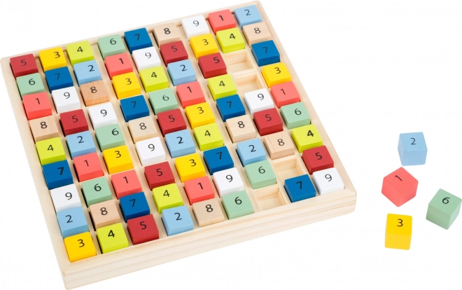 Small Foot drvene sudoku obojene kockice