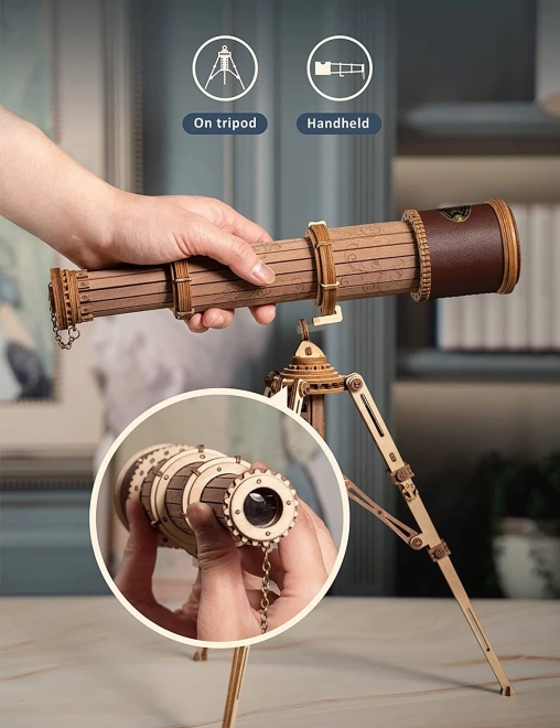 ROBOTIME Rokr Drveni Model Monokularnog Dalekozora