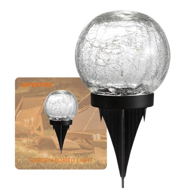 Vrtna solarna lampa Superfire FF16-A, 600mAh