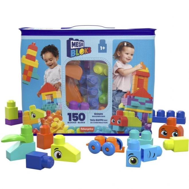 Mega Blocks Velika Vreća Kockica - Plava (150 dijelova)