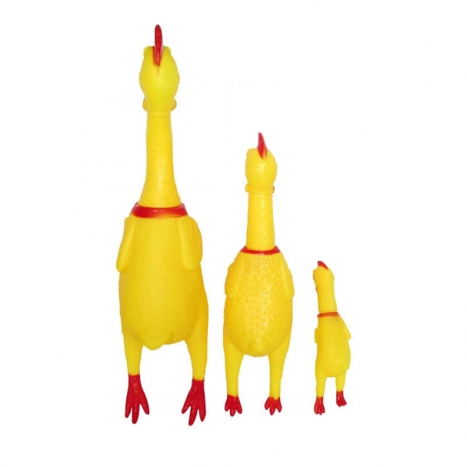 Piskajuća igračka za pse - piletina, 16 cm