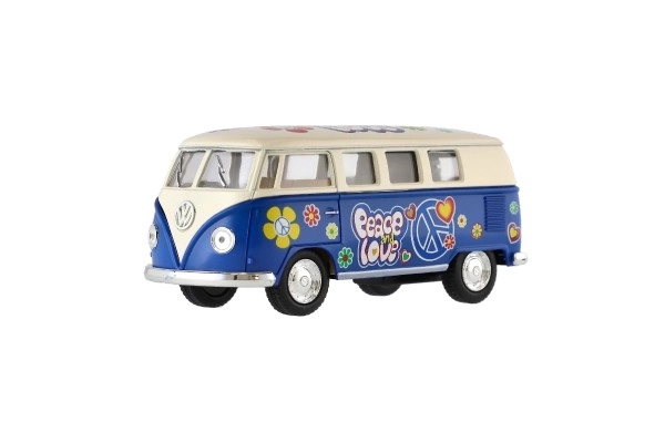 Autobus Kinsmart VW Klasični kov/plast 13 cm na povlačenje