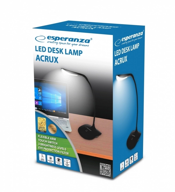 Acrux crna stolna lampa