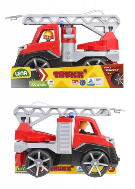 Auto Truxx 2 vatrogasci raspršuju vodu plast 29cm s figuricom
