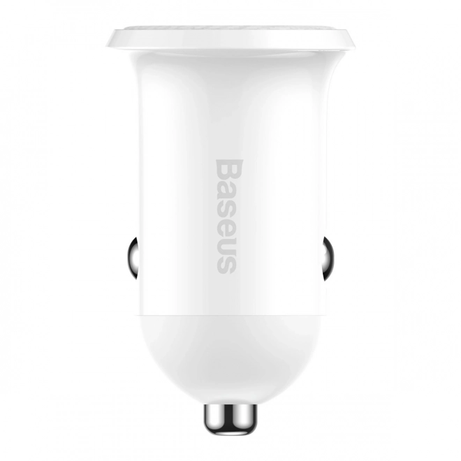 Punjač za auto 2x USB Baseus, 4,8A, bijela