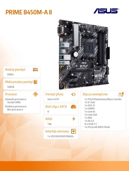 Matična ploča ASUS Prime B450M-A II