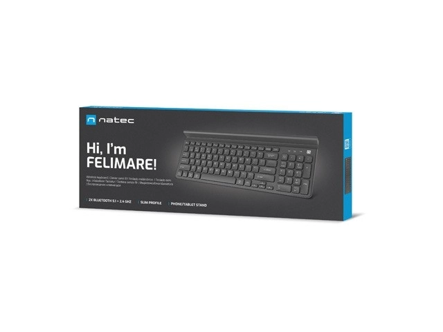 Natec Felimare Bluetooth bežična tipkovnica crna