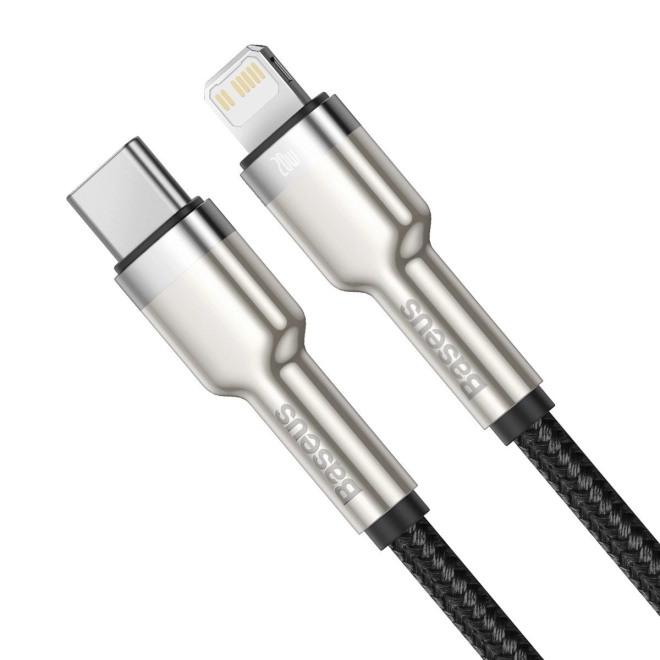 Baseus USB-C na Lightning kabel Cafule 20W, 2m crni