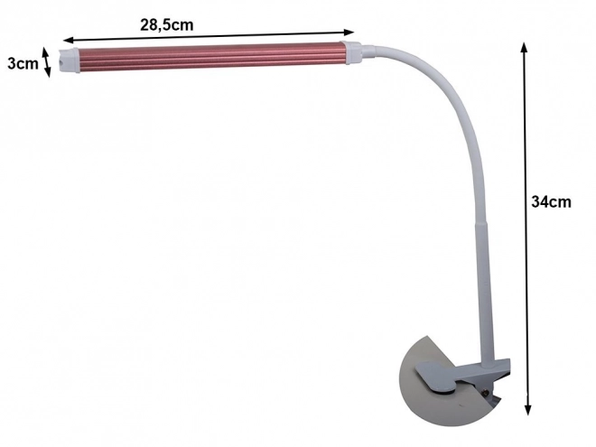Stolna lampa s USB klipom za kozmetiku