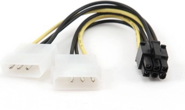 Napajalačka razdjelnica 2x Molex na 6‑pin za grafičku karticu BTX