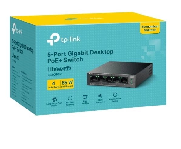 5-Portni Gigabitni Desktopni Switch PoE+