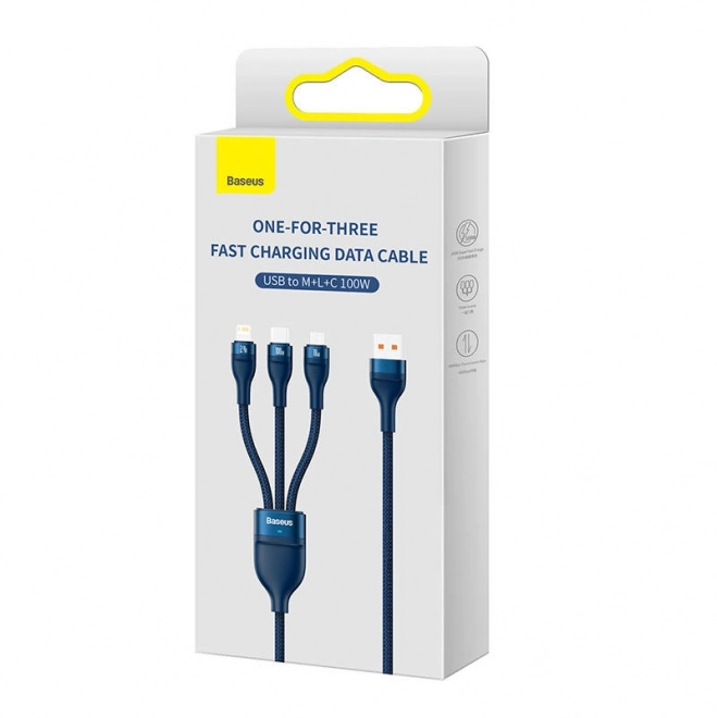 Punjač kabel Baseus 3u1 s brzim punjenjem