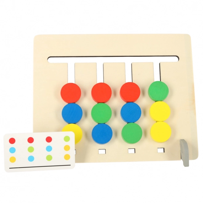 Montessori drvena edukativna igračka - uparivanje boja voća