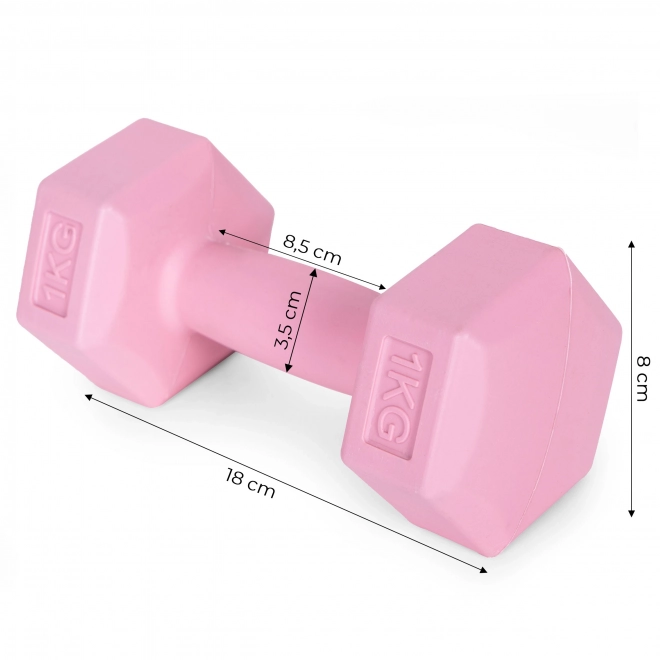 Ružičaste utege 2x1 kg ModernHome