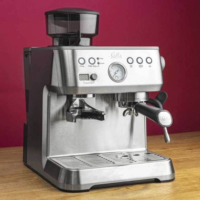 Espresso aparat Solis Grind & Infuse Perfetta srebrni