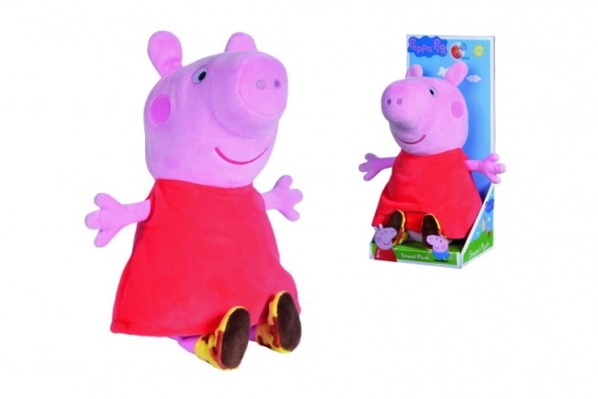 Plišana Svinjica Peppa Pig sa zvukom, 22 cm