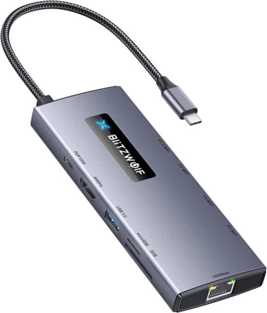 Adapter 10-u-1 USB‑C hub BLITZWOLF BW-NEW TH8