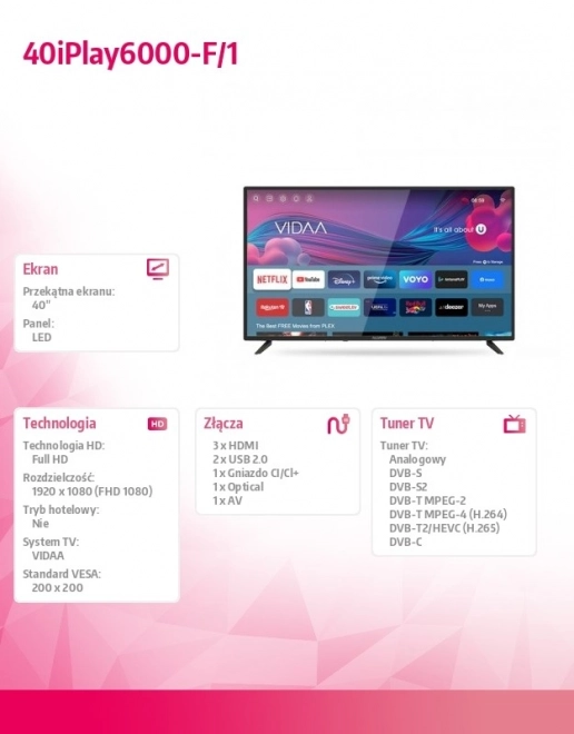 LED Televizor 40 inča Smart TV