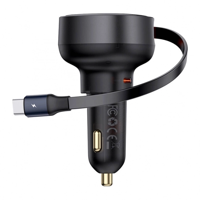 Punjač za auto Baseus Enjoyment Pro s USB-C kabelom