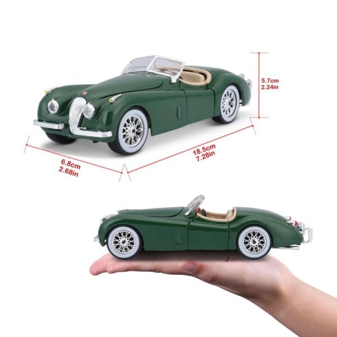 Bburago 1:24 Jaguar XK 120 Roadster (1951) zelena 18-22018