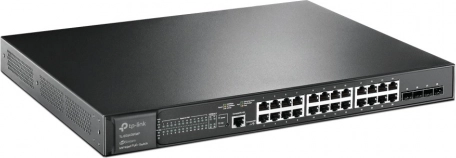 tp-link jetstream sg3428xmp upravljivi gigabitni poe+ preklopnik 24× rj45 i 4× sfp+ 10g