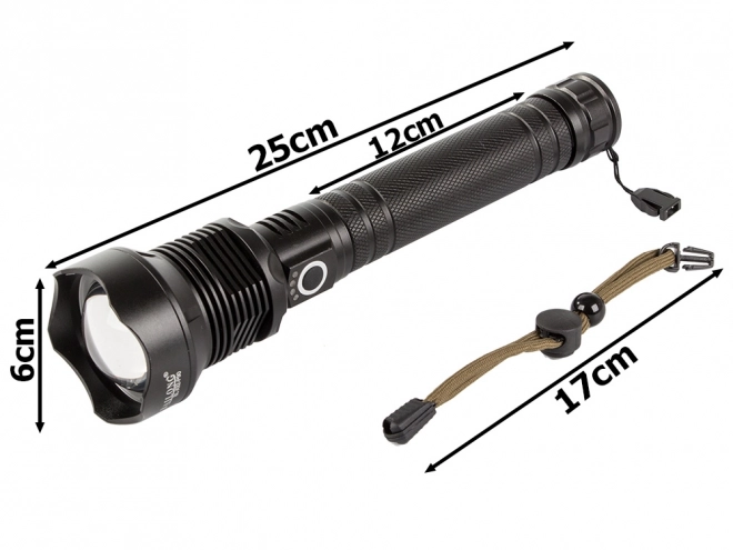 Vojna taktička svjetiljka s Cree LED XHP90 Zoom Balong