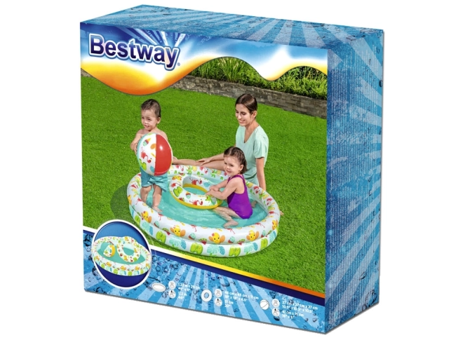 Bestway set bazen loptica prsten bazenčić 122cm