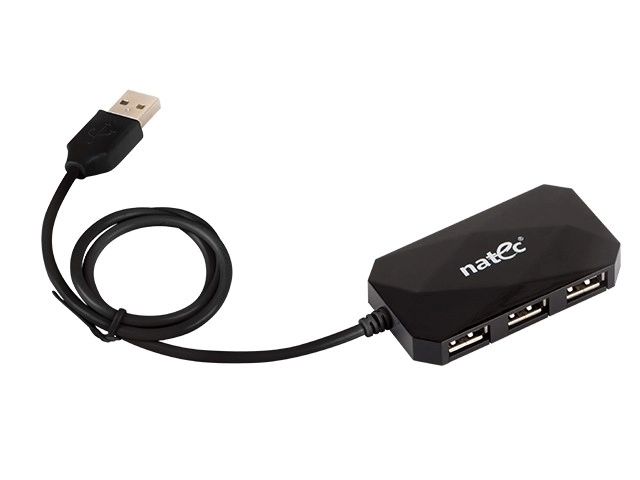 USB čvorište 4 porta LOCUST USB 2.0 crna