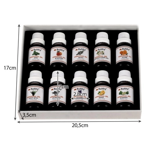 Esencijalno ulje - set 10 kom. 15ml Ruhhy 21938