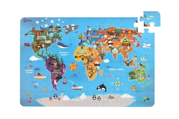 Puzzle Karta svijeta - 48 dijelova
