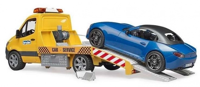 Bruder vučna služba MB Sprinter sa sportskim automobilom