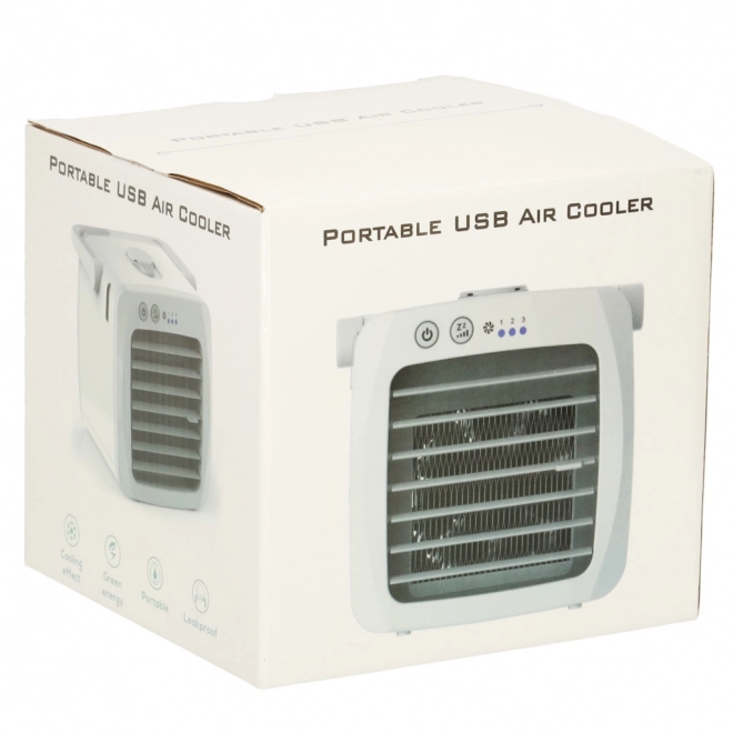 Prijenosna klima stolni ventilator ovlaživač USB bijela