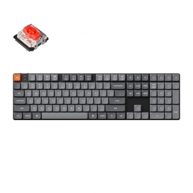 Bežična niskoprofilna tipkovnica Keychron K5 Max s RGB i crvenim prekidačima