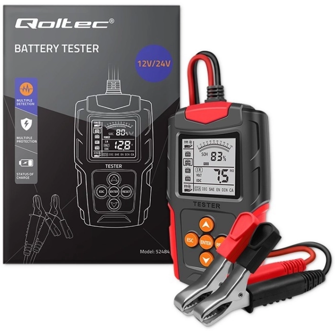 Digitalni tester baterija s LCD zaslonom | 12V | 24V | 3Ah-200Ah