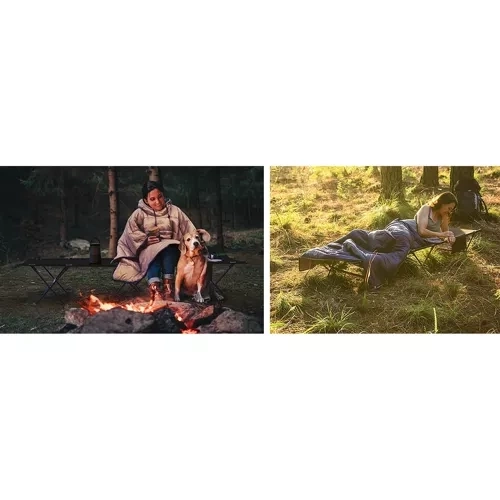 Složivi putnički krevet / turistički krevet crni Trizand