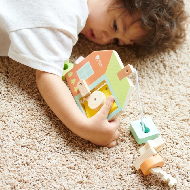 Classic World Montessori drvena igračka ključevi i vrata 11 kom