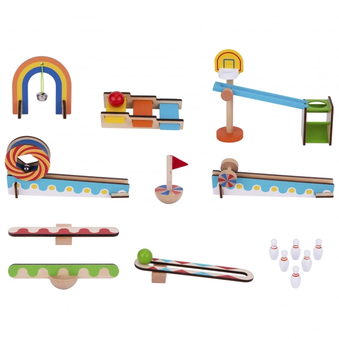 Drvene građevne kocke domino / domino puzzle Tooky Toy