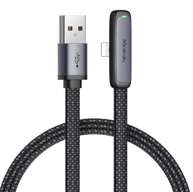 Mcdodo CA-2791 kutni USB kabel na Lightning, 1,8 m (crni)