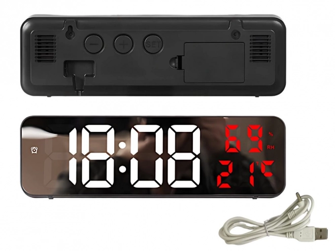 Elektronički digitalni sat s termometrom i alarmom