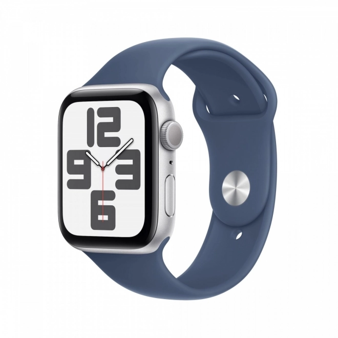 Sat SE GPS, srebrno aluminijsko kućište 44 mm s trakom od trapera, veličina M/L