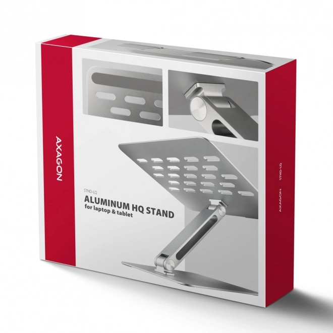 Stalak za prijenosno računalo AXAGON STND-LQ od aluminija, 10-16", podesivi kut