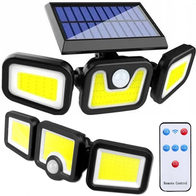Solarna ulična lampa s senzorom kretanja i daljinskim upravljačem