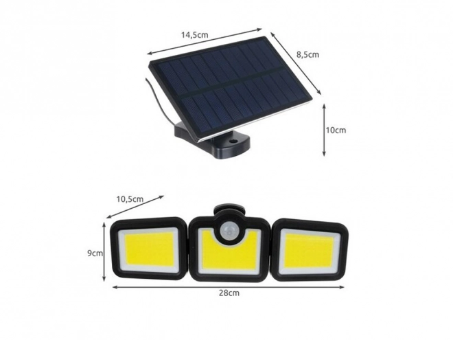 Solarna svjetiljka sa senzorom pokreta i 171 LED