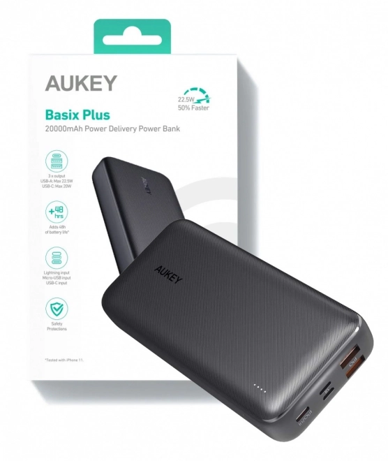 Powerbank Aukey, 20000mAh, brzo punjenje