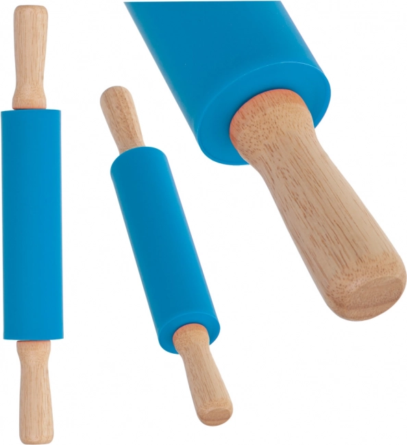 Plavi silikonski valjak za tijesto 38 cm