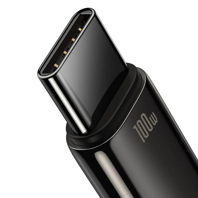 Kabel Baseus Tungsten Gold USB na USB-C, 100 W, 2 m crni
