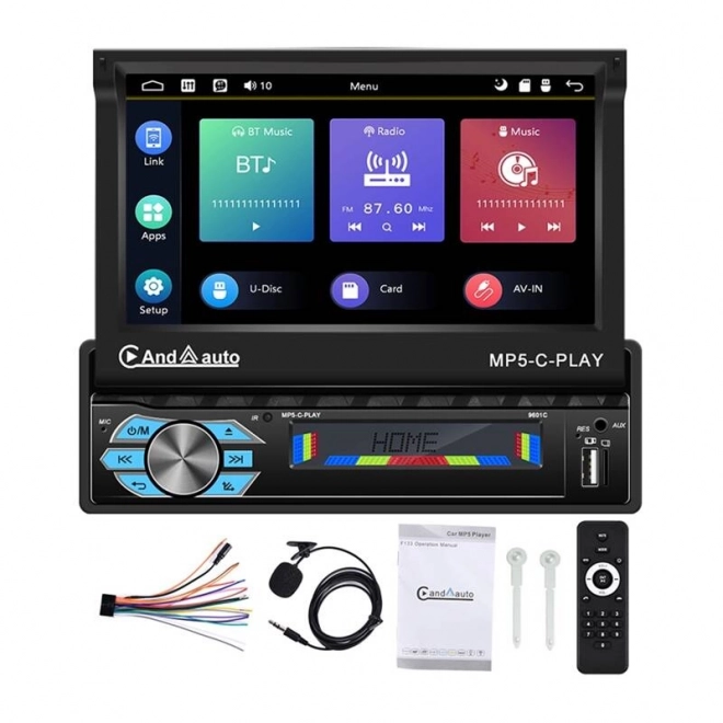 Automobilski monitor Podofo 7" s podrškom za Carplay i Android Auto