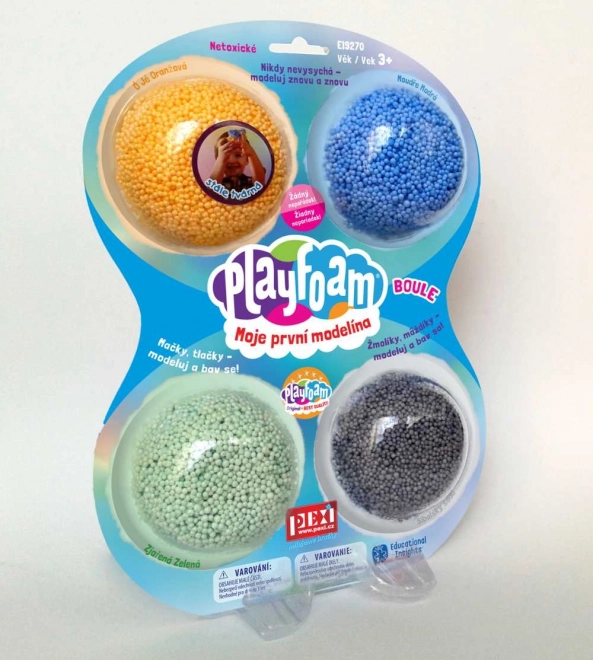 Pjenasta plastelina PlayFoam - boje za dječake 4pack