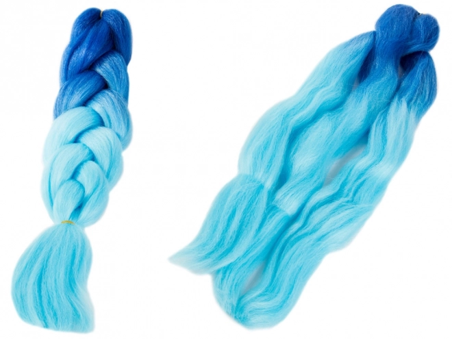 Sintetička kosa za ombre plave pletenice